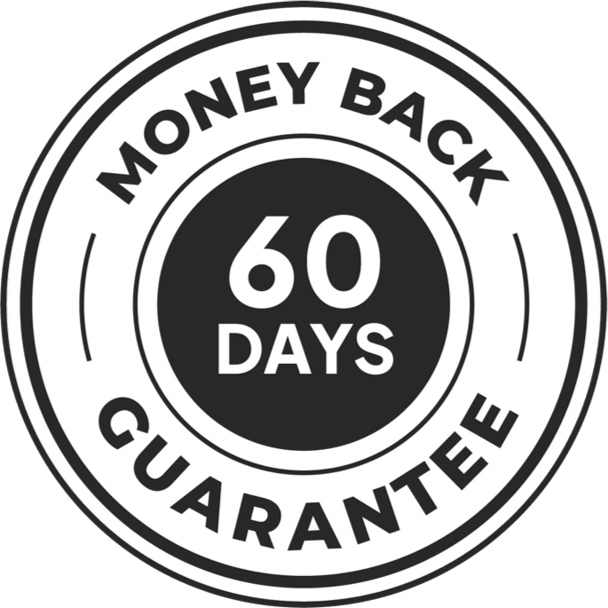 CogniNectar 60-day money-back guarantee badge
